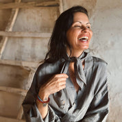 Carmel Scarf - Women - HS Habotai Silk 40 - S045 Stone Grey - n°74 E - Shop - 7400000137514