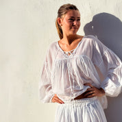 Cassandra Shirt - Women - CV Cotton Voile - S001 White - n°74 E - Shop - 7400000137429