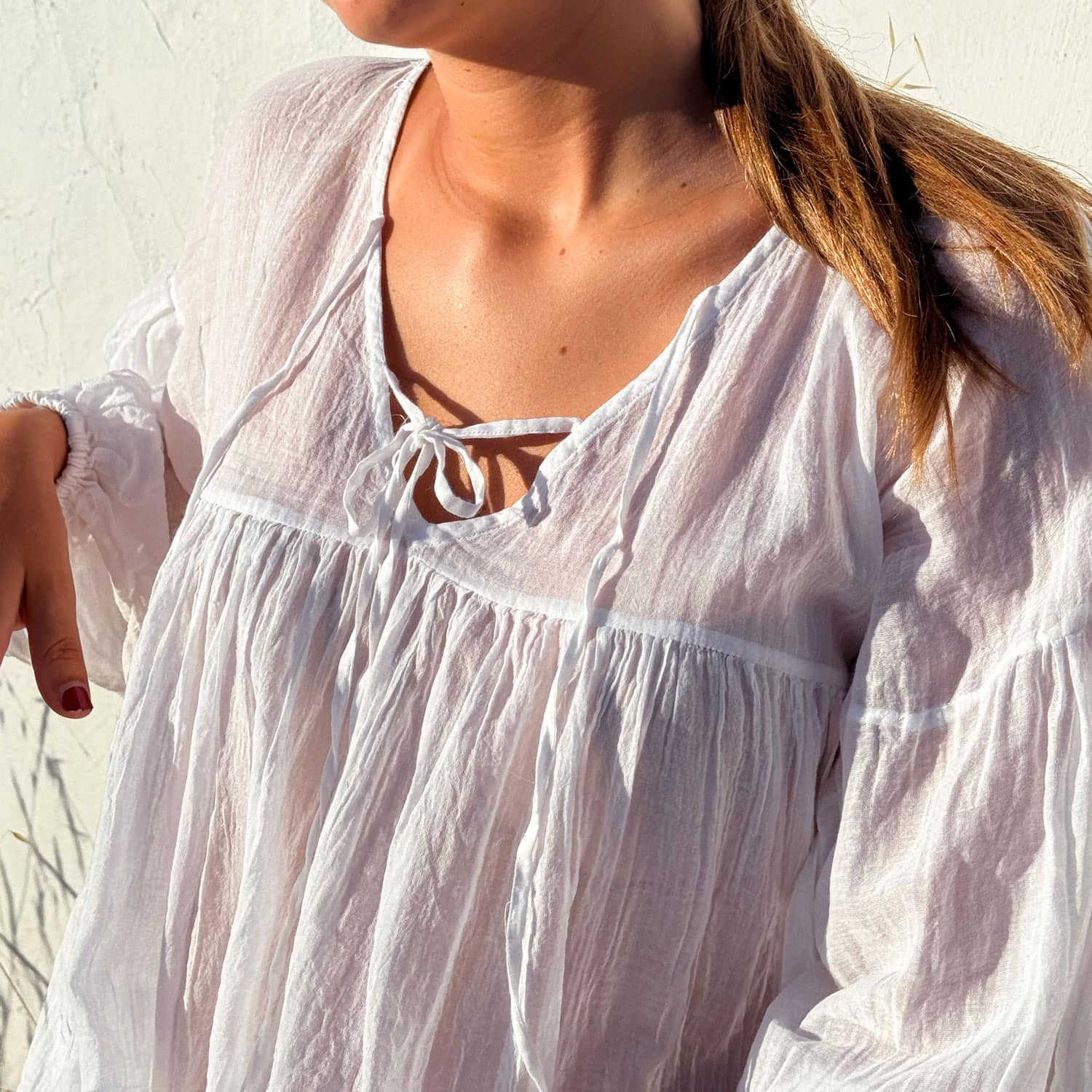 Cassandra Shirt - Women - CV Cotton Voile - S001 White - n°74 E - Shop - 7400000137429