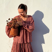 Cassandra Shirt - Women - CV Cotton Voile - S042 Baobab Rose - n°74 E - Shop - 7400000137431