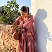 Cassandra Shirt - Women - CV Cotton Voile - S042 Baobab Rose - n°74 E - Shop - 7400000137431