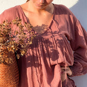 Cassandra Shirt - Women - CV Cotton Voile - S042 Baobab Rose