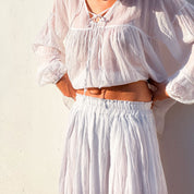 Cassandra Skirt - Women - CV Cotton Voile - S001 White - n°74 E - Shop - 7400000137423