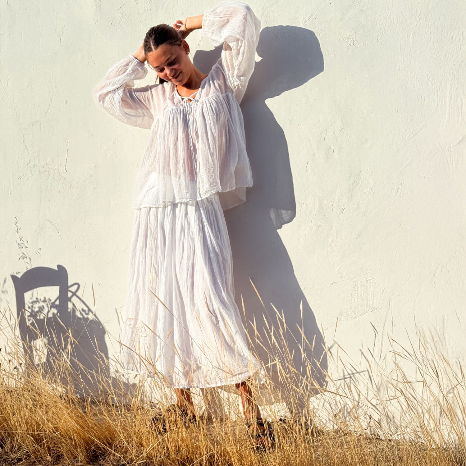 Cassandra Skirt - Women - CV Cotton Voile - S001 White - n°74 E - Shop - 7400000137423