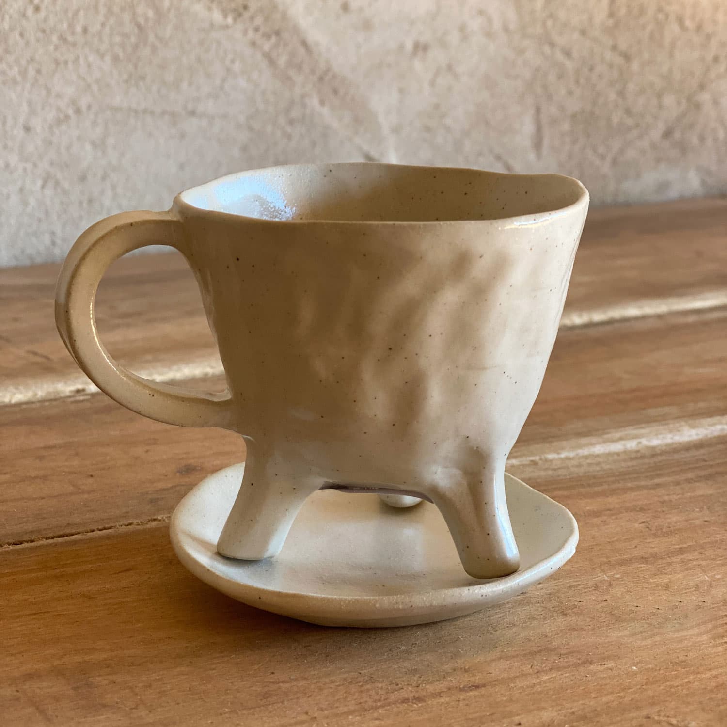 Ceramic Coffee Cup and Plate - S000 Natural - n°74 E - Shop - 7400000133936