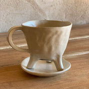 Ceramic Coffee Cup and Plate - S000 Natural - n°74 E - Shop - 7400000133936