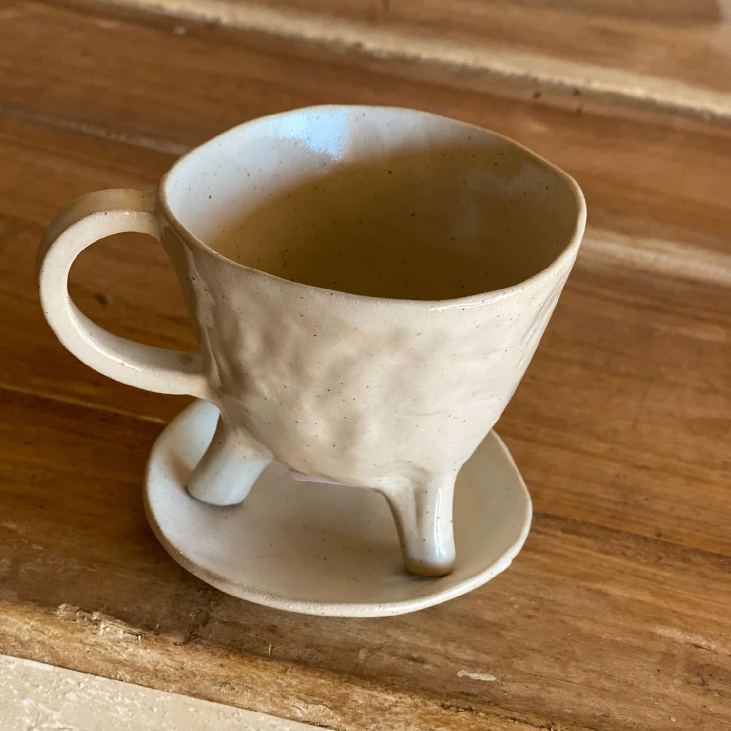 Ceramic Coffee Cup and Plate - S000 Natural - n°74 E - Shop - 7400000133936