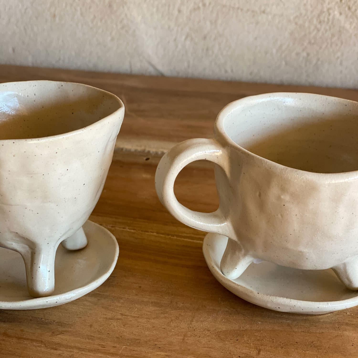 Ceramic Coffee Cup and Plate - S000 Natural - n°74 E - Shop - 7400000133936