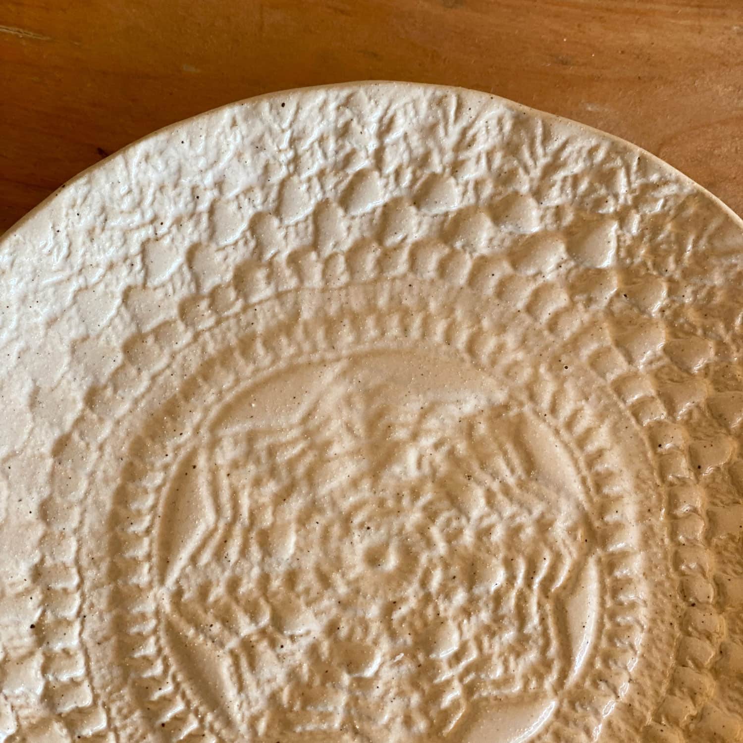 Ceramic Crochet Plate - S000 Natural - n°74 E - Shop - 7400000133948