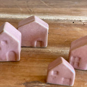 Ceramic Village 5 Tiny Houses - S007 Dusty Pink