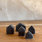 Ceramic Village 5 Tiny Houses - S021 Dark Grey - n°74 E - Shop - 7400000137180