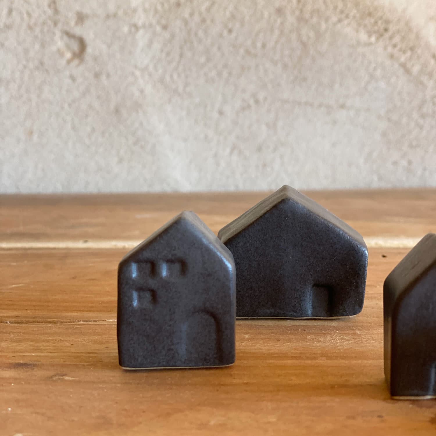 Ceramic Village 5 Tiny Houses - S021 Dark Grey - n°74 E - Shop - 7400000137180