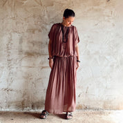 Chloe Dress - Women  - CS Cotton Silk - S060 Jaipur Pink