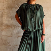 Chloe Dress - Women  - CS Cotton Silk - S061 Jade Green