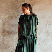 Chloe Dress - Women  - CS Cotton Silk - S061 Jade Green
