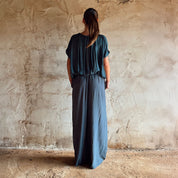 Chloe Pants - Women  - CS Cotton Silk - S055 Aegean Blue