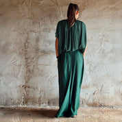 Chloe Pants - Women  - CS Cotton Silk - S061 Jade Green