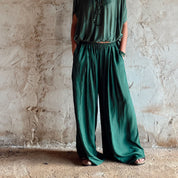 Chloe Pants - Women  - CS Cotton Silk - S061 Jade Green