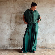 Chloe Pants - Women  - CS Cotton Silk - S061 Jade Green