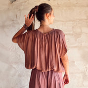 Chloe Top - Women  - CS Cotton Silk - S060 Jaipur Pink