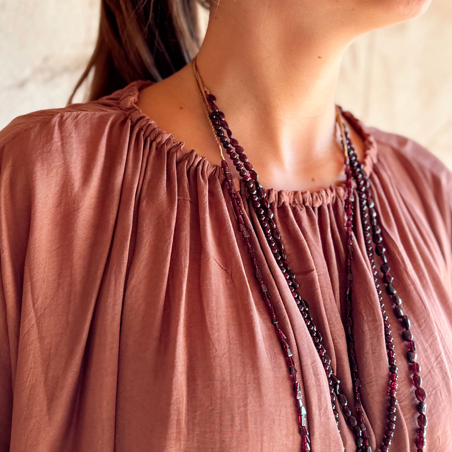 Chloe Top - Women  - CS Cotton Silk - S060 Jaipur Pink