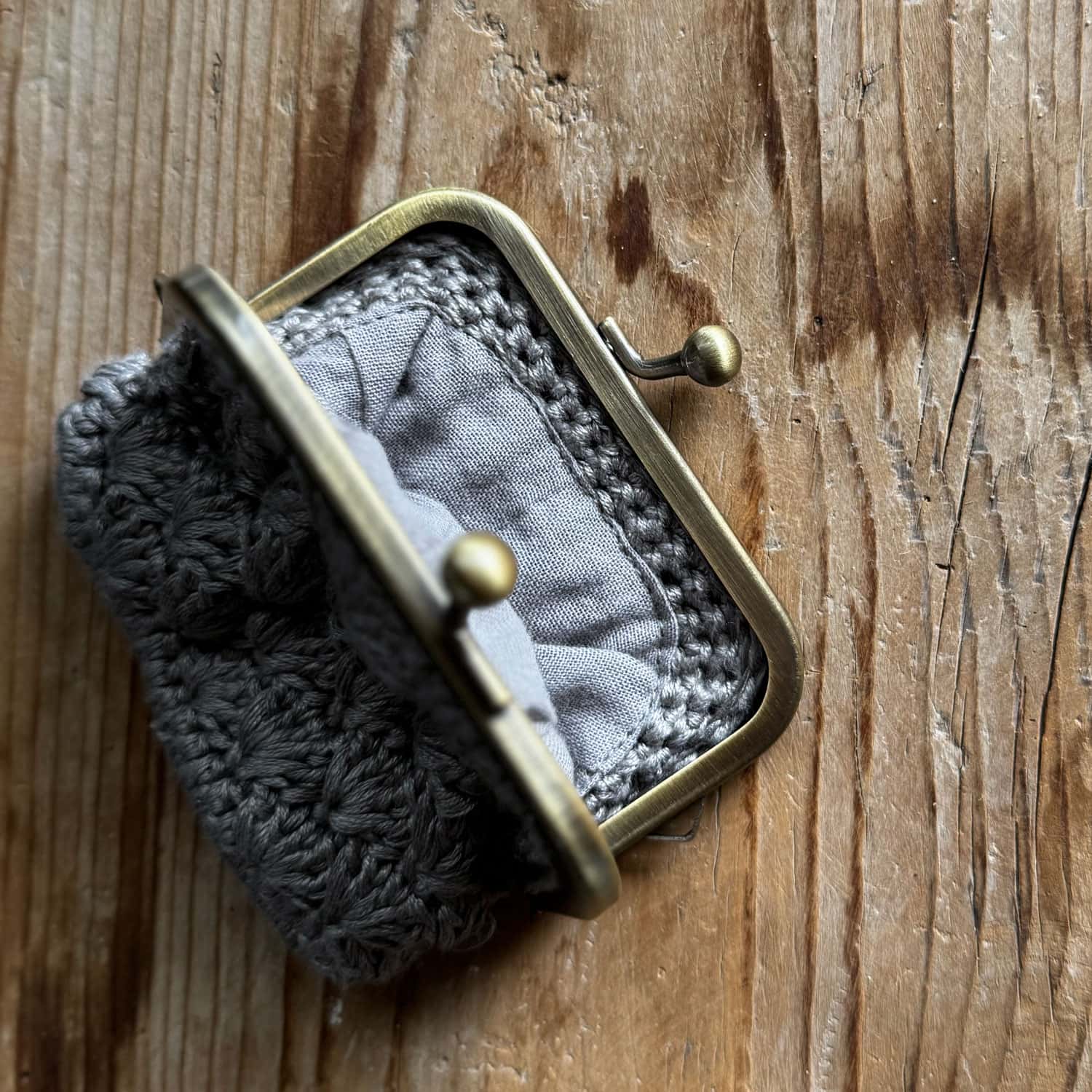 Colette Coins Purse - RY Rayon - S045 Stone Grey