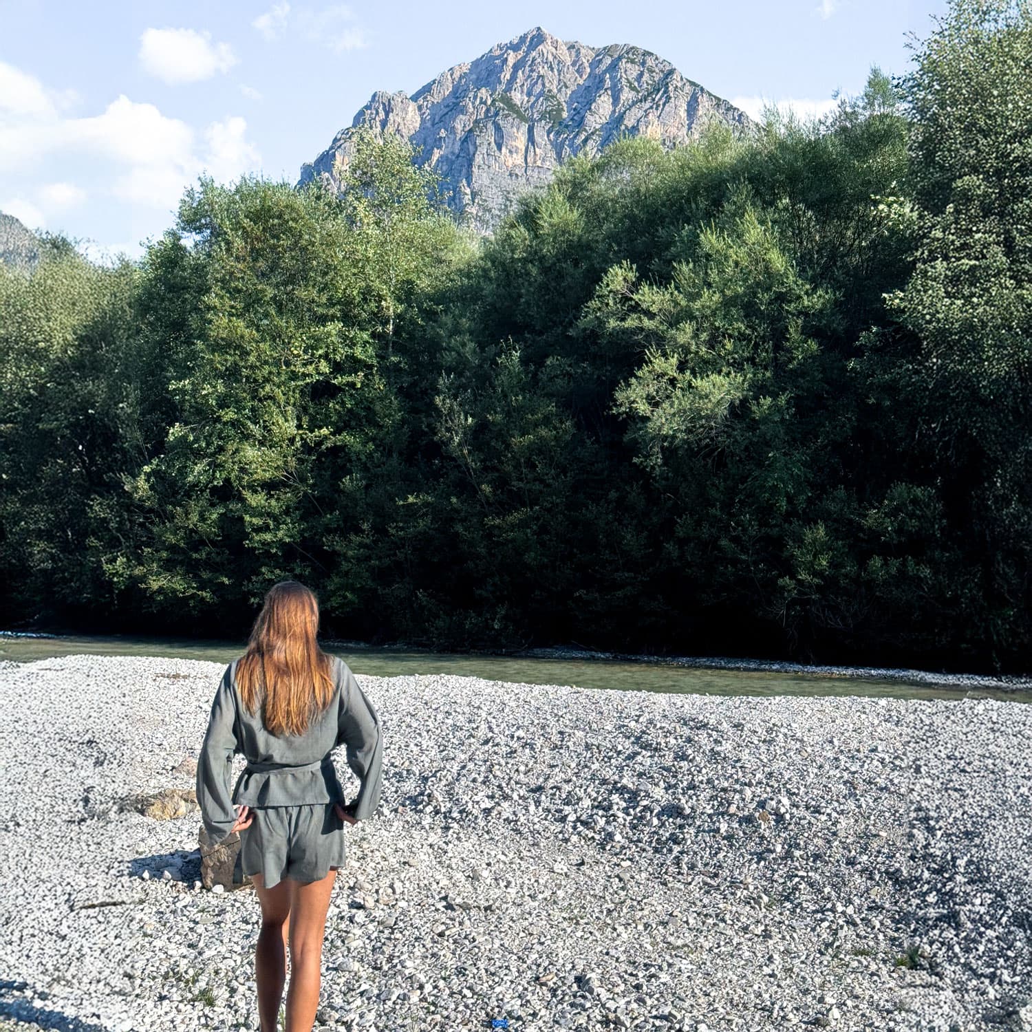 Dobby Kimono Vest - Women - CD Cotton Dobby - S032 Ice Blue - n°74 E - Shop - 7400000137467