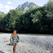 Dobby Kimono Vest - Women - CD Cotton Dobby - S032 Ice Blue - n°74 E - Shop - 7400000137467