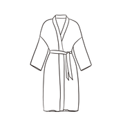 Dobby Long Kimono - Women - CD Cotton Dobby - S032 Ice Blue - n°74 E - Shop - 7400000137470