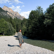 Dobby Long Kimono - Women - CD Cotton Dobby - S032 Ice Blue - n°74 E - Shop - 7400000137470