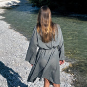 Dobby Long Kimono - Women - CD Cotton Dobby - S032 Ice Blue - n°74 E - Shop - 7400000137470