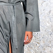 Dobby Long Kimono - Women - CD Cotton Dobby - S032 Ice Blue - n°74 E - Shop - 7400000137470