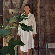 Dobby Long Kimono - Women - CD Cotton Dobby - S000 Natural