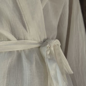 Dobby Long Kimono - Women - CD Cotton Dobby - S000 Natural