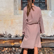 Dobby Long Kimono - Women - CD Cotton Dobby - S007 Dusty Pink