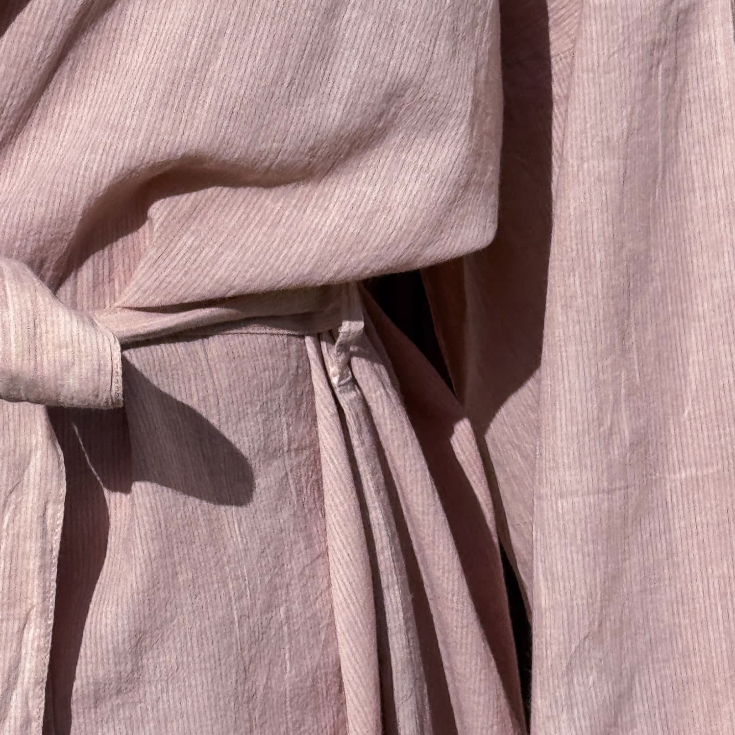 Dobby Long Kimono - Women - CD Cotton Dobby - S007 Dusty Pink
