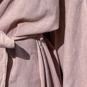 Dobby Long Kimono - Women - CD Cotton Dobby - S007 Dusty Pink
