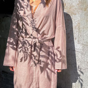 Dobby Long Kimono - Women - CD Cotton Dobby - S007 Dusty Pink