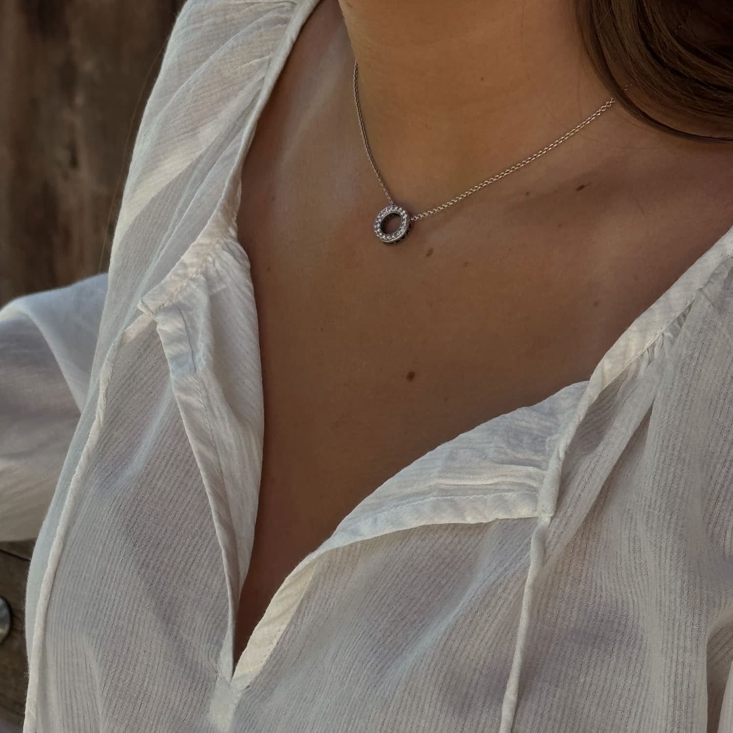 Dobby Midi Dress - Women - CD Cotton Dobby - S000 Natural - n°74 E - Shop - 7400000137471