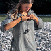 Dobby Midi Dress - Women - CD Cotton Dobby - S032 Ice Blue - n°74 E - Shop - 7400000137475