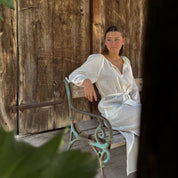 Dobby Midi Dress  - Women - CD Cotton Dobby - S000 Natural