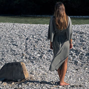 Dobby Midi Dress  - Women - CD Cotton Dobby - S032 Ice Blue