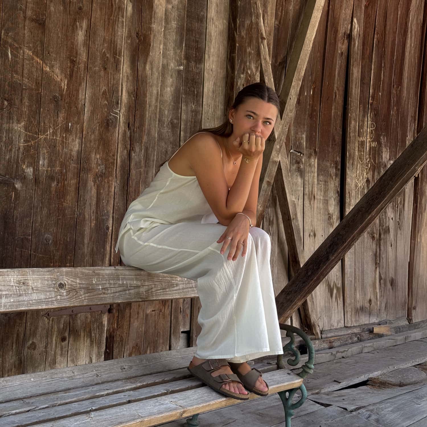 Dobby Pants - Women - CD Cotton Dobby - S000 Natural - n°74 E - Shop - 7400000137453