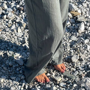 Dobby Pants - Women - CD Cotton Dobby - S032 Ice Blue - n°74 E - Shop - 7400000137457