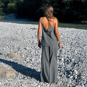 Dobby Pants - Women - CD Cotton Dobby - S032 Ice Blue - n°74 E - Shop - 7400000137457