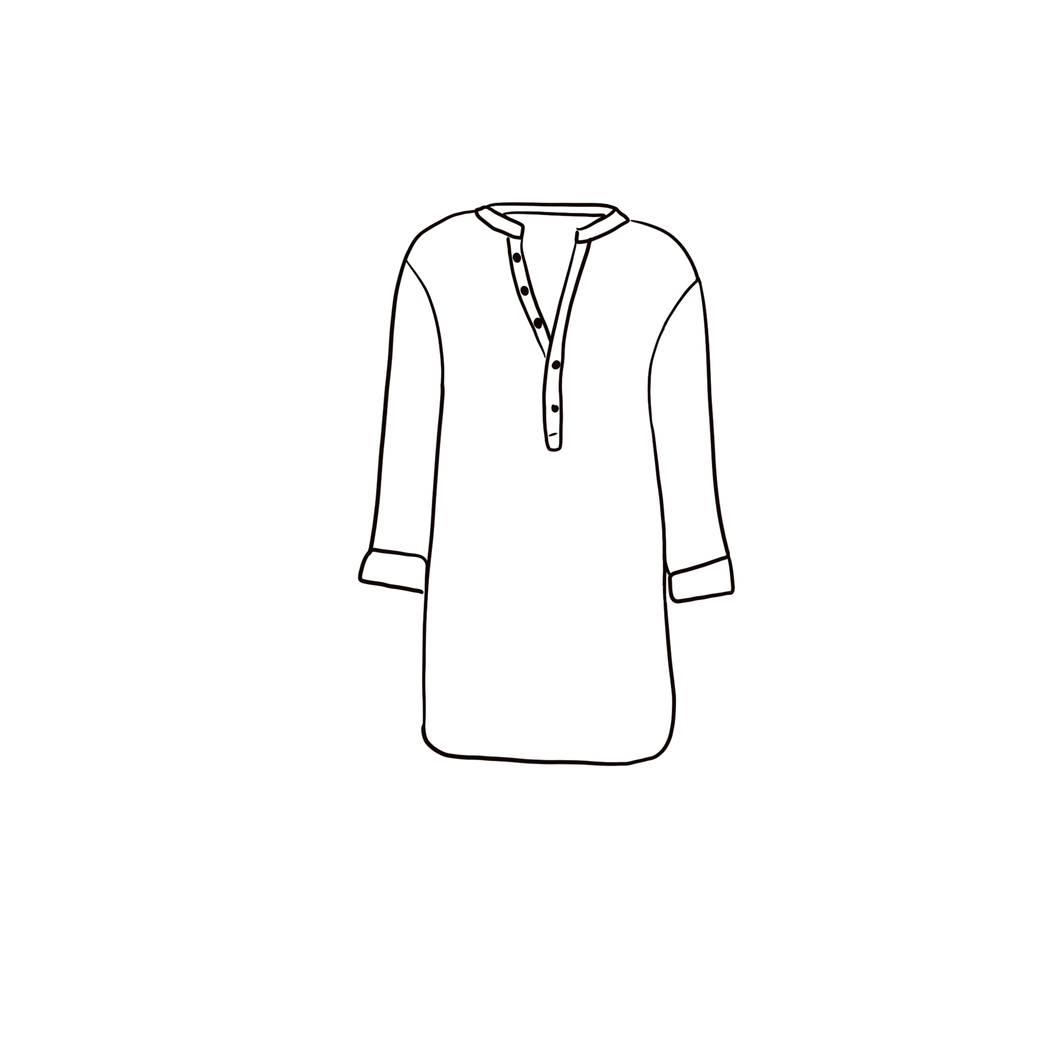 Dobby Short Dress - Women - CD Cotton Dobby - S032 Ice Blue - n°74 E - Shop - 7400000137481