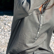 Dobby Short Dress - Women - CD Cotton Dobby - S032 Ice Blue - n°74 E - Shop - 7400000137481