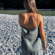 Dobby Tank Top - Women - CD Cotton Dobby - S032 Ice Blue