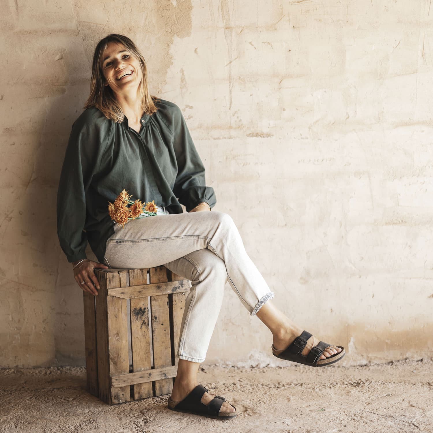 Elena Shirt - Women - SS Simple Saloo - S021 Dark Green Grey - n°74 E - Shop - 7400000136464