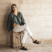 Elena Shirt - Women - SS Simple Saloo - S021 Dark Green Grey - n°74 E - Shop - 7400000136464